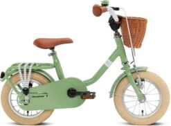 Puky Kinderfahrrad Mit Lenkerkorb Steel Classic 12 Retro Green