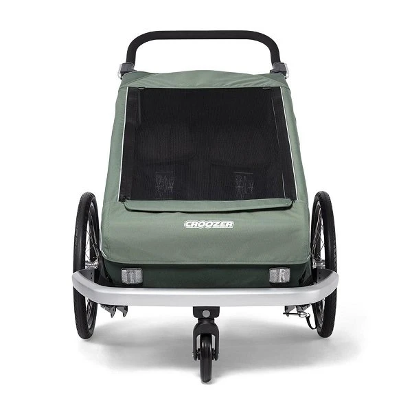 Croozer Kid Vaaya 2 Jungle Green 2in1 Fahrradanhänger & Buggy-Set – Bild 3
