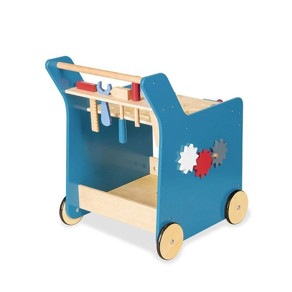 Pinolino Werkzeugwagen Kalle, Blau Linde Und MDF, Klar Und Bunt Lackiert 4 Pinolino Werkzeugwagen Kalle, Blau Linde Und MDF, Klar Und Bunt Lackiert – Bild 2