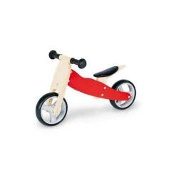 Pinolino Mini-Laufdreirad Charlie Rot/natur Birke Massiv, Klar Und Rot Lackiert - Zum Toppreis -Geschäft Für Babyartikel 239426 02 gr 1