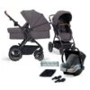 Kinderkraft B-TOUR 3in1 Kinderwagen Dark Grey Inkl. Autositz, Adapter, Fußsack, & Regenschutz -Geschäft Für Babyartikel 5902533918942 1