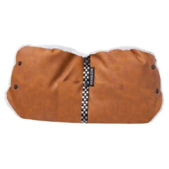 Gesslein Muff-Handwärmer Leder Cognac Für Kinderwagen Universal Einsetzbar -Geschäft Für Babyartikel 66512 muff cognac 2