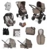 ABC Design Salsa 4 Air Kinderwagen Starter-Set Cream Pure Mit Autositz, Wickeltasche, Fußsack Und Mehr -Geschäft Für Babyartikel abc design kinderwagen salsa4air cream 14 set
