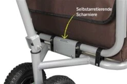 Beachtrekker LiFe Bollerwagen Braun Stabil Und Leicht Inkl. Feststellbremse -Geschäft Für Babyartikel beachtrekker life info scharniere 2