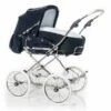 HESBA Corrado Kinderwagen Außen 522 Innen 177 Räder Weiß 30 Cm, Ledergriff Weiß