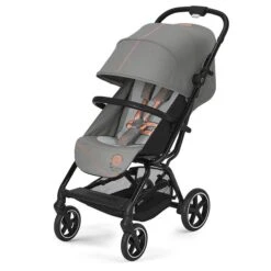 CYBEX Eezy S+2 Buggy Lava Grey Gestell In Black | Mit All-Terrain Rädern