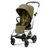 CYBEX Eezy S Twist+2 Buggy Nature Green Gestell Silver | Mit All-Terrain Rädern -Geschäft Für Babyartikel cyb 22 int y045 eezystwist 2 slv nagr