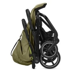 CYBEX Eezy S+2 Buggy Nature Green Gestell In Black | Mit All-Terrain Rädern -Geschäft Für Babyartikel cyb 22 int y270 eezys 2 blk nagr fold self standing