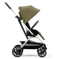 CYBEX Eezy S Twist+2 Buggy Nature Green Gestell Silver | Mit All-Terrain Rädern -Geschäft Für Babyartikel cyb 22 int y270 eezystwist 2 slv nagr