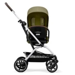 CYBEX Eezy S Twist+2 Buggy Nature Green Gestell Silver | Mit All-Terrain Rädern -Geschäft Für Babyartikel cyb 22 int y270 eezystwist 2 slv nagr rotation