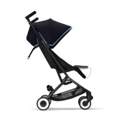 CYBEX Libelle Buggy Ocean Blue Gestell Black | Einfach Faltbar -Geschäft Für Babyartikel cyb 22 int y270 libelle blk ocbl legrest steps