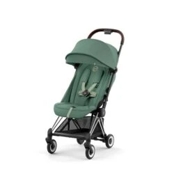 CYBEX Coya Chrome Dark Brown Leaf Green -Geschäft Für Babyartikel cyb 23 int y045 coya legr chbr sunvisor