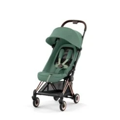 CYBEX Coya Rosegold Leaf Green -Geschäft Für Babyartikel cyb 23 int y045 coya legr rogo withoutinlay