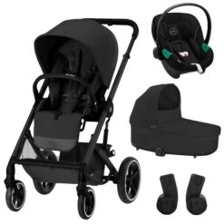 CYBEX Balios S LUX Kinderwagen & CYBEX Aton S2 I-Size Bundle Black