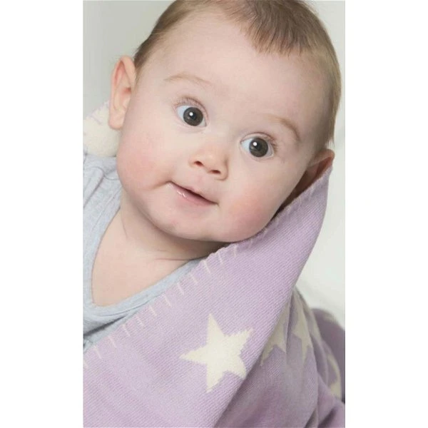 Schardt Kuscheldecke Big Star Hellblau 95x120 Schmusedecke - 100% Baumwolle 4 Schardt Kuscheldecke Big Star Hellblau 95x120 Schmusedecke - 100% Baumwolle – Bild 2