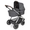 ABC Design Samba 2in1 Kinderwagen - Asphalt Diamond - Kollektion 2023 -Geschäft Für Babyartikel kinderwagen stroller samba asphalt 01 babywanne 01