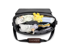 Moon Premium Wickeltasche Anthrazit Mit Wickelauflage, Geldtasche & Befestigungssystem -Geschäft Für Babyartikel moon k23 messengerbag anthra 0537