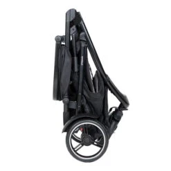 Phil&teds Dot Buggy Inklusive Sitzauflage Sky -Geschäft Für Babyartikel phil teds dot buggy charcoal folded side view 4