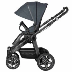 Hartan Rock It GTR Kinderwagen Bluestone (908) Mit Handbremse -Geschäft Für Babyartikel rock it 1200 178 908 gtr spowa ansicht seite mit ausgeklappter sonnenblende