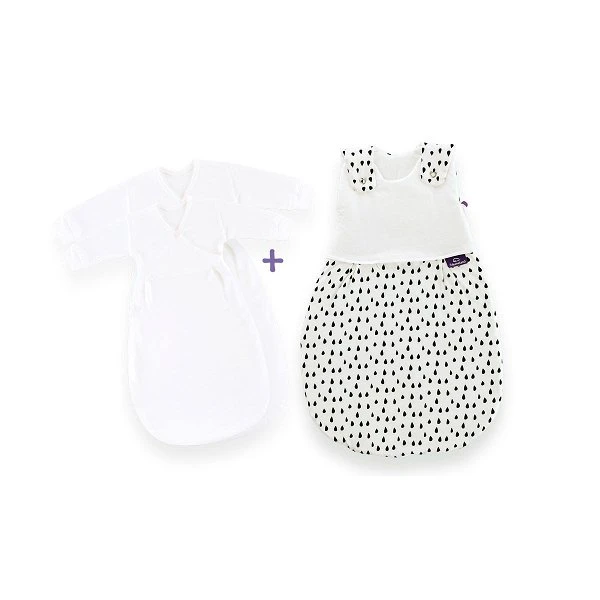 Träumeland Babyschlafsack-Set Tropfen Schwarz 3 Träumeland Babyschlafsack-Set Tropfen Schwarz