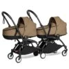 BABYZEN™ YOYO² Zwillingskinderwagen Toffee Gestell Black -Geschäft Für Babyartikel yoyo connect yoyo 2 3 4 twin bassinet black frame toffee web